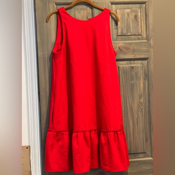 Banana Republic Red Trapeze Dress Pockets! - Picture 3 of 3